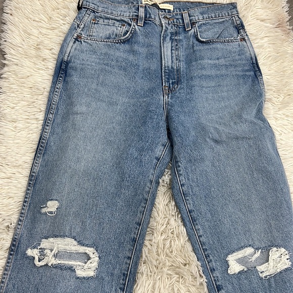 GRLFRND | NEW Sara Super High Rise Slim Straight Jeans in Red Rock Size 30 - Picture 3 of 11